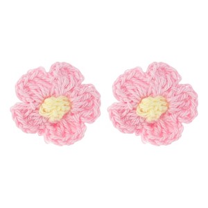 Unique Bargains Yarn Flower Shoelace Charms 1 Pair - 1 of 4