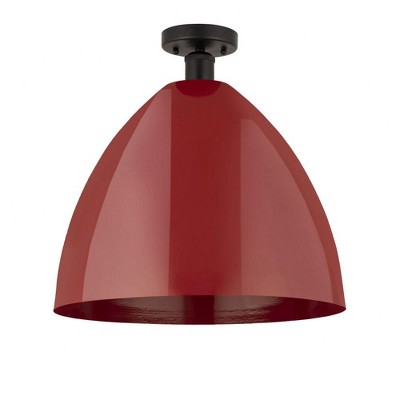 Plymouth Dome - 1 Light Semi-Flush Mount In Industrial Style-18.75 Inches Tall and 16 Inches Wide
