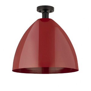 Plymouth Dome - 1 Light Semi-Flush Mount In Industrial Style-18.75 Inches Tall and 16 Inches Wide - 1 of 1