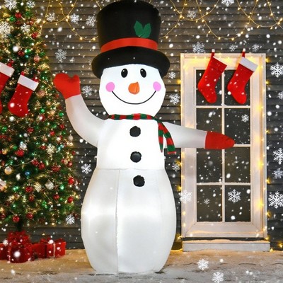 Hrinhom 94.5"H Christmas Inflatabls Outdoor Snowman Decoration