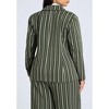 ELOQUII Women's Plus Size Fitted Striped Blazer - 3 of 4