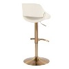 LumiSource Set of 2 Fabrico Adjustable Barstools Noise Fabric - 4 of 4