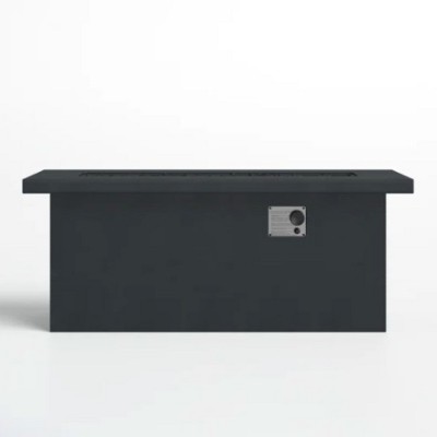 Mondawe Charcoal 24" H All-Weather Concrete Propane/Natural Gas Outdoor Fire Pit Table