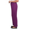 Alfred Dunner Women's All Around Elastic Poly Accord Pant Size 16 Amthyst - 4 of 4