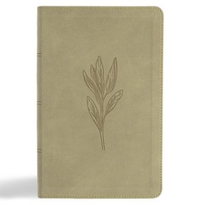 KJV Single-Column Personal Size Bible, Sage Suedesoft Leathertouch - by  Holman Bible Publishers (Leather Bound) - 1 of 1