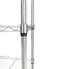 Karl Home 3 Layer Adjustable Kitchen Bakers Rack Microwave Oven Stand Storage Cart, Silver Powder - 4 of 4