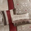 TopComfy Bedding Sets Cal King 7 Piece Jacquard Comforter Set With Throw Pillows Textured Jacquard Soft For Bedroom, Red, 18.9"*13.39"*13.39" - 3 of 4