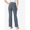 Roaman's Women's Plus Size Reversible Printed Bootcut Jean - 3 of 4