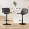 SEVOBAL Counter and Bar Stools Adjustable Swivel Bar Stools Set Mid Century Modern Industrial Kitchen Counter Island Pub, Gray, 16.1"*16.1"*31" - 2 of 4