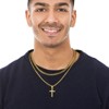 Turandoss 2PCS Gold Cross Necklace for Men Boys, Layered Stainless Steel Cross Pendant Necklaces, Birthday Gifts for Men, Father, Boys Fashion Stuff - 4 of 4