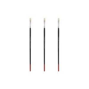 Creative Mark Powercryl Ultimate Acrylic Paint Brushes - Bright Assorted Sets of 3, Artist Paint Brushes, 3 Diameters of Synthetic Hair Filament, Fine - 1 of 4