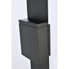 Elegant Lighting Raine Integrated LED wall sconce in silver - 3 of 4