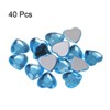 Unique Bargains Craft Embellishments Acrylic Heart Rhinestone Flat Back Gems 40 Pcs - 3 of 4