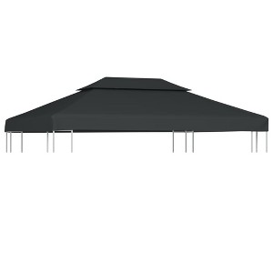 vidaXL Gazebo Top Cover Anthracite Polyester with PVC coating - 1 of 2