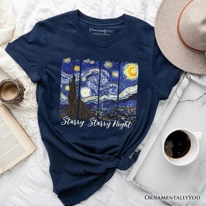 Vincent Van Gogh The Starry Night T-Shirt, Famous Painting Tee | OrnamentallyYou - 1 of 4