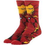 Marvel Avengers Iron Man 360 Character Crew Socks for Men