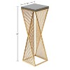 Kate and Laurel Elita Wood and Metal Pedestal End Table - 4 of 4