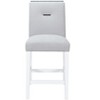 PAGED Bar Stools Set of 2, Modern Upholstered Counter Height Bar Chair with Back and Nailhead Trim for Bar, Kitchen, Dining Room - 2 of 4