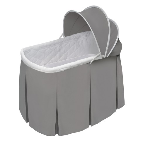 Batiste Portable Bassinet & Cradle with Toybox Base White 630 by Badger  Basket - Bassinets & Moses Baskets at SimplyKidsFurniture