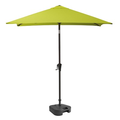 9' Square Titling Market Patio Umbrella with Base - CorLiving