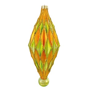 Cody Foster 7.0 Inch Midcentury Diamonds Large Christmas Tree Ornament , Christmas Decor Midcentury Modern (1PC) - 1 of 4