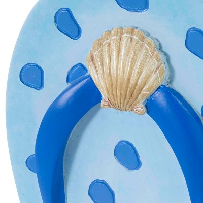 Blue Resin Flip-Flop Soap and Lotion Dispenser