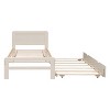 Cesicia Twin Size Platform Bed Frame with Trundle - 4 of 4