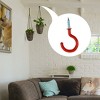 Unique Bargains Home Cup Ceiling Vinyl Coated Metal Coated Screw-in Hanger Hooks 30 Pcs - 3 of 3