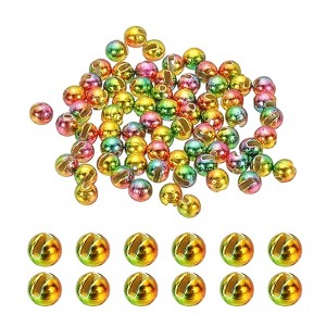 Unique Bargains Fly Tying Slotted Tungsten Round Beads for Variety Jig Hooks 70 Pcs - 1 of 4