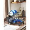 SUGIFT 2-Tier Dish Drying Rack, Rust-Resistant Kitchen Dish Rack for Plates, Bowls & Cups, Space-Saving Countertop Organizer - 3 of 4