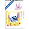 Trends International Disney Lilo & Stitch (2002) - Window Love with Angel Framed Wall Poster Prints - 3 of 4