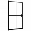 VidaXL Folding Shower Enclosure ESG 47.2 in.x55.1 in. Black - 4 of 4