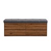 NicBex Storage Bench Storage Organizer Cabinet Storage Ottoman with Adjustable Shelves for Entryway Hallway, Bedroom - 3 of 4