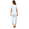 Casual Nights Women's Dot Short Sleeve Capri Pajama Set - 3 of 4