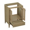 KWPZQEB 24" Bathroom Vanity, Bathroom Sink Cabinet with Doors and Drawer, Farmhouse Rattan Cabinet for Bathroom, Natural - 3 of 4