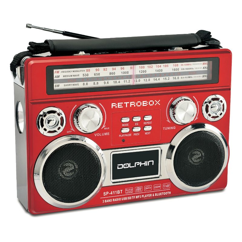 Dolphin® Audio RETROBOX™ Portable Mini Bluetooth® Speaker, 1 of 7