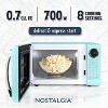 Nostalgia Retro 700W Microwave Oven – 0.7 Cu Ft Capacity - 2 of 4