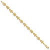 Black Bow Jewelry 14k Yellow Gold Swimming Sea Turtle Bracelet - 7.25 Inch - 2 of 4