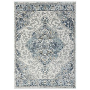 Luxe Weavers Vintage Floral Medallion Indoor Area Rug - 1 of 4