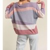 Women's Multi Stripe Sweater - ADORA - 3 of 3