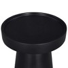 16" Solid Wood Glam Round Pedestal End/Side Table, Stylish Accent Piece for Living Room or Bedroom D¨¦cor - 4 of 4