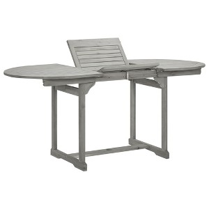 vidaXL Patio Dining Table (47.2 inches -66.9 inches )x31.5 inches x29.5 inches  Solid Acacia Wood - 1 of 4