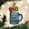 Old World Christmas Glass Blown Ornament for Christmas Tree, Best Dad Mug - 2 of 4
