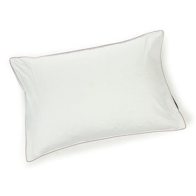 Standard White Cotton Hypoallergenic Pillow Protector with Zipper