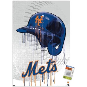 Trends International MLB New York Mets - Drip Helmet 22 Unframed Wall Poster Prints - 1 of 4