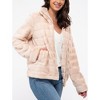 August Sky Women's Faux Fur Collared Puffer Jacket - 3 of 4