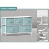 Sorbus 5 Drawers Dresser- Storage Unit with Steel Frame, Wood Top, Fabric Bins - for Bedroom, Closet, Office and more - 3 of 4