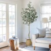 Plant Eucalyptus Tree 4/6 ft Tall, Modern Large Fake Plant Decor in Pot for Indoor Outdoor - 4 of 4