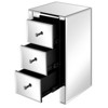 Karl Home 3-Drawer Silver MDF 11.81in. W Nightstands - 3 of 4
