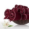 Hastings Home Rio Cotton Towel Set - 8 Pcs, Burgundy - 4 of 4